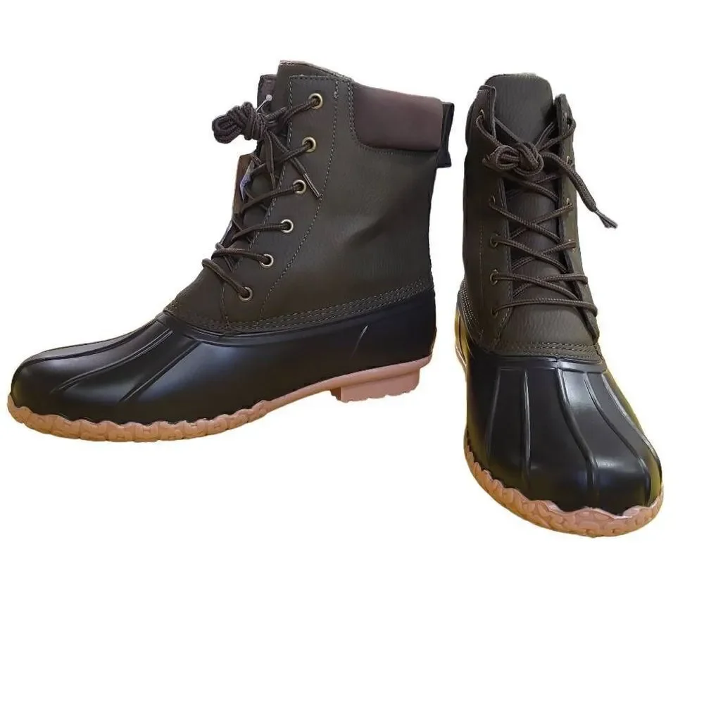 Weatherproof Vintage Men's Adam II Duck Boots Olive Brown‎ Size 12M